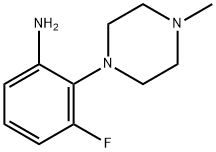 3-Fluoro-2-(4-methylpiperazin-1-yl)aniline Structure