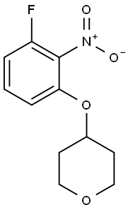 4-(3-Fluoro-2-nitrophenoxy)tetrahydro-2H-pyran Structure