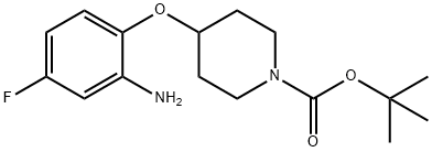 tert-Butyl 4-(2-amino-4-fluorophenoxy)piperidine-1-carboxylate Structure