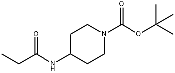 tert-Butyl 4-propionamidopiperidine-1-carboxylate Structure