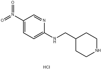 5-Nitro-N-(piperidin-4-ylmethyl)pyridin-2-amine hydrochloride Structure