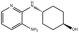 (1R*,4R*)-4-(3-Aminopyridin-2-ylamino)cyclohexanol 구조식 이미지