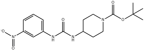 tert-Butyl 4-[3-(3-nitrophenyl)ureido]piperidine-1-carboxylate Structure