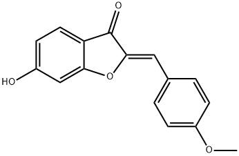 (Z)-6-hydroxy-2-(4-methoxybenzylidene)benzofuran-3(2H)-one Structure