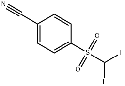 4-(Difluoro-methanesulfonyl)-benzonitrile 구조식 이미지