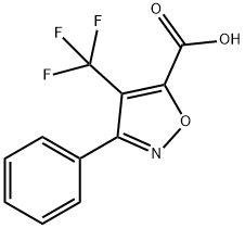 3-phenyl-4-(trifluoromethyl)isoxazole-5-carboxylic acid Structure