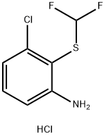 3-chloro-2-(difluoromethylsulfanyl)aniline:hydrochloride 구조식 이미지