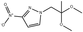 1-(2,2-dimethoxypropyl)-3-nitro-1H-pyrazole 구조식 이미지