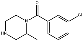 1-(3-chlorobenzoyl)-2-methylpiperazine 구조식 이미지