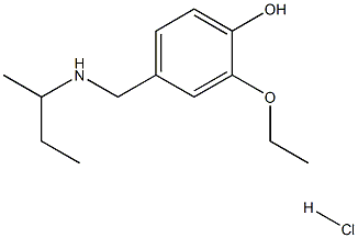 4-{[(butan-2-yl)amino]methyl}-2-ethoxyphenol hydrochloride Structure