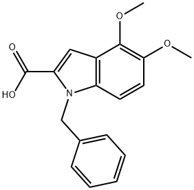 1-benzyl-4,5-dimethoxy-1H-indole-2-carboxylic acid Structure