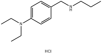 N,N-diethyl-4-[(propylamino)methyl]aniline dihydrochloride 구조식 이미지