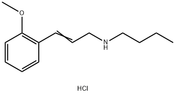 butyl[(2E)-3-(2-methoxyphenyl)prop-2-en-1-yl]amine hydrochloride 구조식 이미지