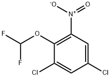 1,5-dichloro-2-(difluoromethoxy)-3-nitrobenzene 구조식 이미지