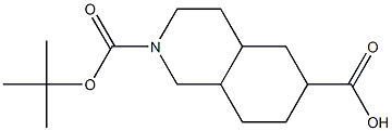 2-(tert-Butoxycarbonyl)decahydroisoquinoline-6-carboxylic acid Structure