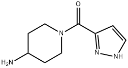 (4-Amino-piperidin-1-yl)-(1H-pyrazol-3-yl)-methanone 구조식 이미지