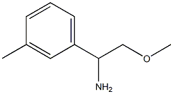 2-METHOXY-1-(3-METHYLPHENYL)ETHAN-1-AMINE Structure