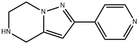 4,5,6,7-tetrahydro-2-(pyridin-4-yl)pyrazolo[1,5-a]pyrazine Structure