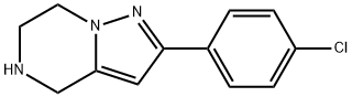 2-(4-chlorophenyl)-4,5,6,7-tetrahydropyrazolo[1,5-a]pyrazine Structure