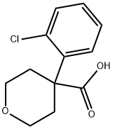 4-(2-Chlorophenyl)oxane-4-carboxylic acid Structure