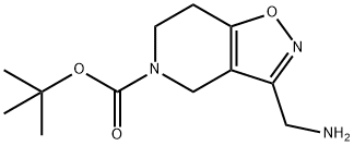 3-Aminomethyl-6,7-Dihydro-4H-Isoxazolo[4,5-C]Pyridine-5-Carboxylic Acid Tert-Butyl Ester 구조식 이미지