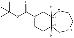 Cis-Tert-Butyl-Octahydropyrido[4,3-F][1,4]Oxazepine-8(2H)-Carboxylate 구조식 이미지