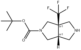 Cis-Tert-Butyl3A-(Trifluoromethyl)Hexahydropyrrolo[3,4-C]Pyrrole-2(1H)-Carboxylate Structure