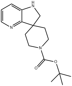 tert-Butyl 2',3'-dihydrospiro{piperidine-4,1'-pyrrolo[3,2-b]pyridine}-1-carboxylate Structure