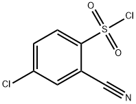 4-CHLORO-2-CYANOPHENYLSULFONYL CHLORIDE 구조식 이미지