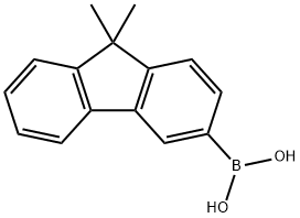 (9,9-Dimethyl-9H-fluoren-3-yl)boronic acid Structure