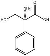 (R)-2-amino-3-hydroxy-2-phenylpropanoic acid 구조식 이미지
