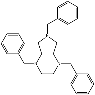 1H-1,4,7-Triazonine, octahydro-1,4,7-tris(phenylmethyl)- Structure