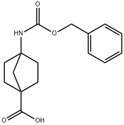 4-(Benzyloxycarbonylamino)bicyclo[2.2.1]heptane-1-carboxylic acid Structure