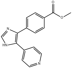 methyl 4-[5-(pyridin-4-yl)-1H-imidazol-4-yl]benzoate Structure