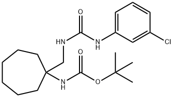 tert-butyl N-[1-({[(3-chlorophenyl)carbamoyl]amino}methyl)cycloheptyl]carbamate 구조식 이미지