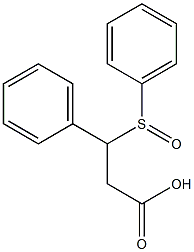 3-(benzenesulfinyl)-3-phenylpropanoic acid 구조식 이미지