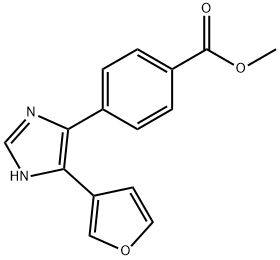 methyl 4-[5-(furan-3-yl)-1H-imidazol-4-yl]benzoate 구조식 이미지