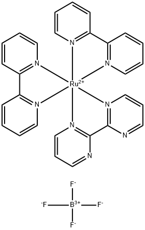 Bis (2,2'-bipyridyl) (2,2'-bipyrimidine) ruthenium tetrafluoroborate 구조식 이미지