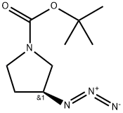 (3S)-1-Boc-3-azido-pyrrolidine 구조식 이미지