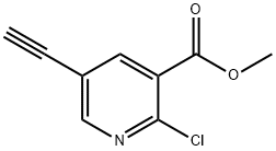 methyl 2-chloro-5-ethynylnicotinate Structure