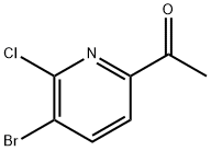 1-(5-Bromo-6-chloropyridin-2-yl)ethanone Structure