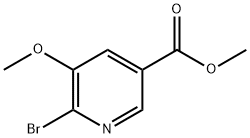 Methyl 6-bromo-5-methoxypyridine-3-carboxylate Structure