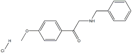 2-(Benzylamino)-1-(4-methoxyphenyl)ethanone hydrochloride Structure