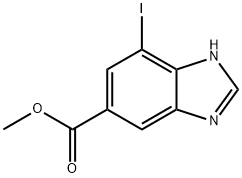7-Iodo-3H-benzoimidazole-5-carboxylic acid methyl ester Structure