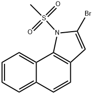 1H-Benz[g]indole, 2-bromo-1-(methylsulfonyl)- 구조식 이미지