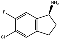 (1S)-5-CHLORO-6-FLUOROINDANYLAMINE Structure