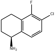 (1S)-6-CHLORO-5-FLUORO-1,2,3,4-TETRAHYDRONAPHTHYLAMINE Structure