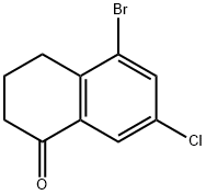 5-BROMO-7-CHLORO-1,2,3,4-TETRAHYDRONAPHTHALEN-1-ONE Structure