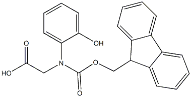 Fmoc-R-2-hydroxyphenylglycine 구조식 이미지