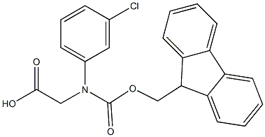 N-Fmoc-R-3-Chlorophenylglycine 구조식 이미지